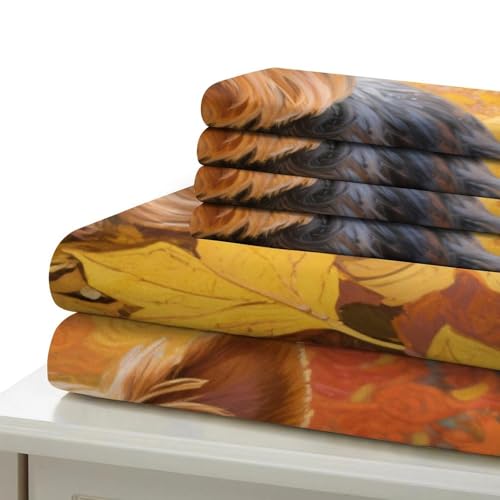 Parure de lit Super King 260x220 housse de couette libellule 3D en microfibre ultra douce.
