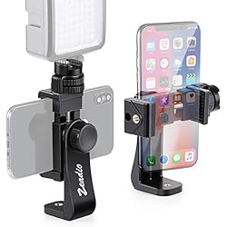 Trípode Para Celular Casero Zeadio Soporte de trípode para teléfono móvil, Abrazadera adaptadora con Soporte de Zapata Caliente, Palo Selfie y monopié Abrazadera, Compatible con iPhone, Samsung, Huawei y Todos los teléfonos