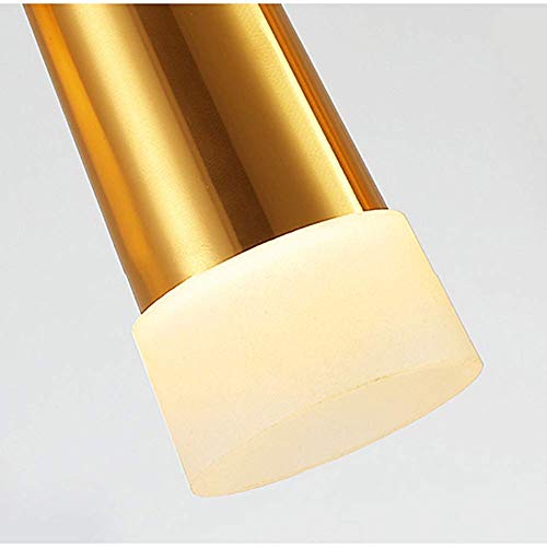 Lámpara colgante LED de cono dorado con 6 luces modernas 3