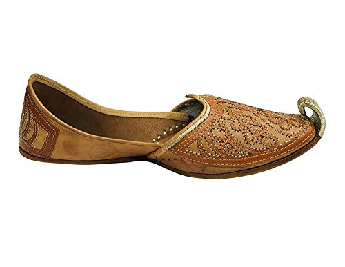 Stop n Style Punjabi Tan Jutti for Men's Khussa Shoes Indian Mojari Pakistani Ethnic3
