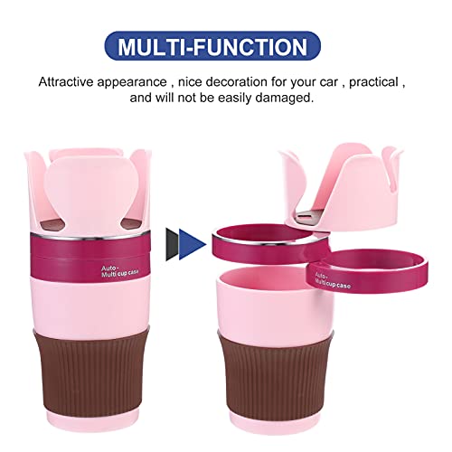Portavasos para auto FAVOMOTO color rosa miniatura 4