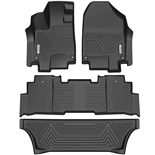 YITAMOTOR Floor Mats Compatible with Honda Odyssey, Custom Fit Floor Liners for 2018-2022 Honda Odyssey, 1st, 2nd & 3rd Row All Weather Protection