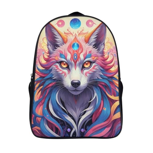 Sac à dos loup pour enfants : cartable étanche école primaire et maternelle 40x28x16cm