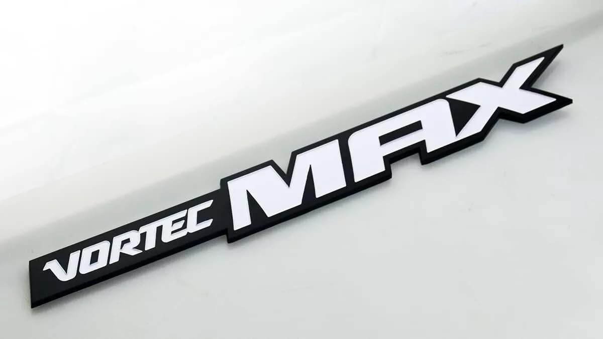 3pcs Vortec Max Door Emblem Logo, Badge Plate Band Decal for Chevrolet 06-09 Silverado Sierra SS 6.0 Gm Truck 6.0 Liter (White Black)