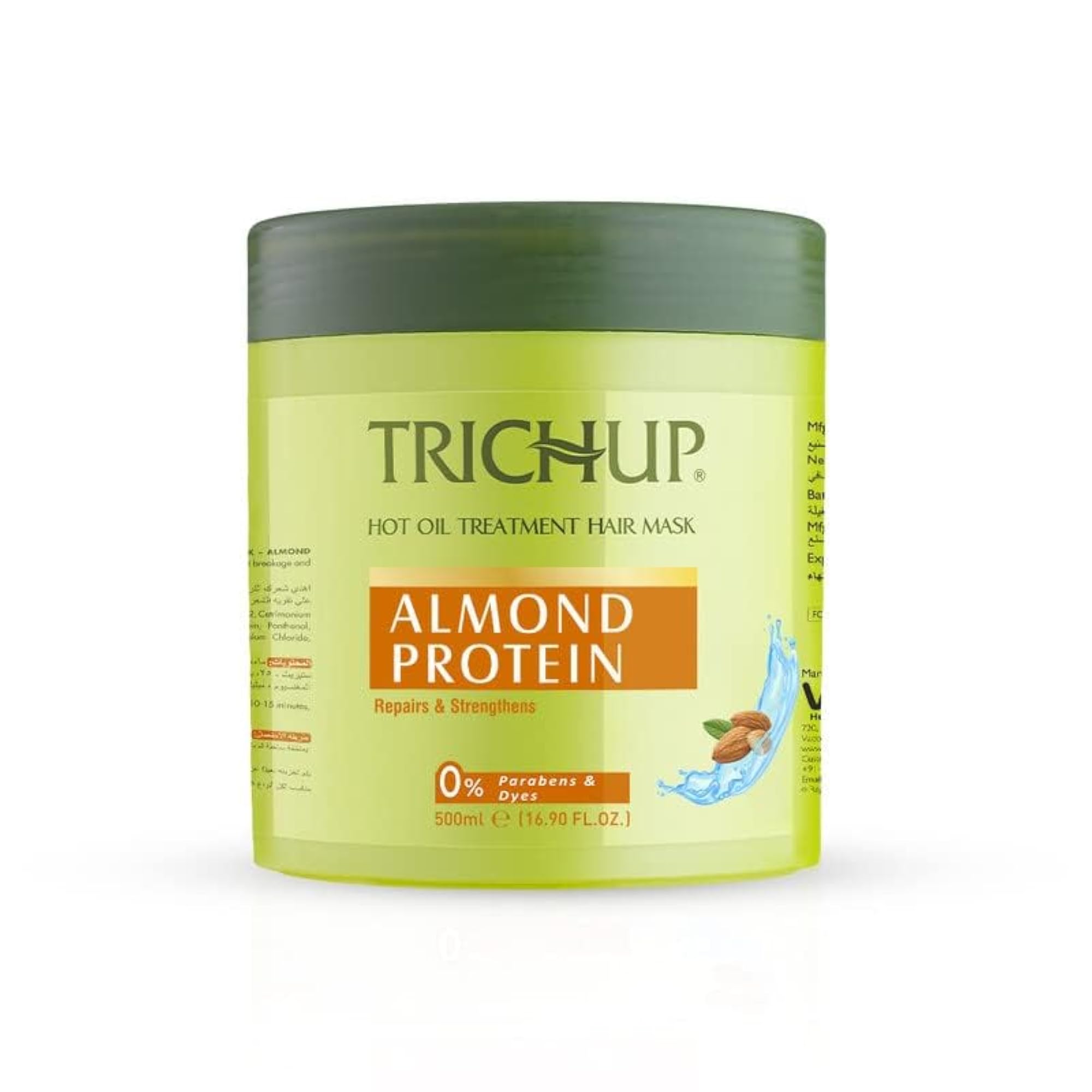 Almond Protein Fresh Hair Mask, 500 ml for All Hair Types