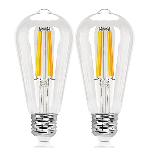 Aigostar Lampadine Smart WiFi E27 Alexa Lampadine Vintage ST64 6W