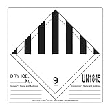 Labelmaster HML11-DICE Dry Ice Label, Hazmat, 4.75