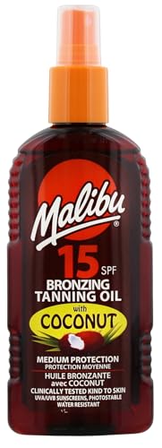 Malibu Spf 15 Bronzing Tanning Oil With Coconut, 200 Ml