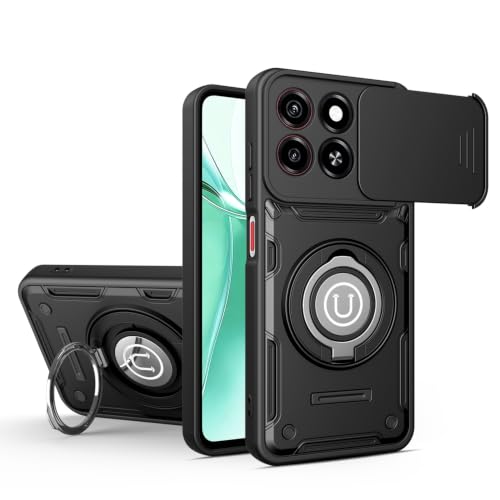 Protection antichoc pour ZTE Blade A55 avec cache objectif et béquille vidéo