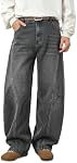 Hommes Jeans Baggy Jambe large Y2K Relaxed Loose Fit Vintage Denim Pantalons Hip Hop Skate Streetwear