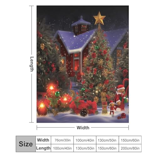 Couverture de Noël cadeau idéal plaid flanelle douce pour l'hiver - 3