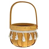 Cesta de flores de ratán de mimbre de usos múltiples: no solo una simple maceta, sino también para almacenar pinceles de maquillaje, lociones, artículos de tocador, utensilios de cocina, electrodomésticos o cualquier cosa que deba almacenarse.