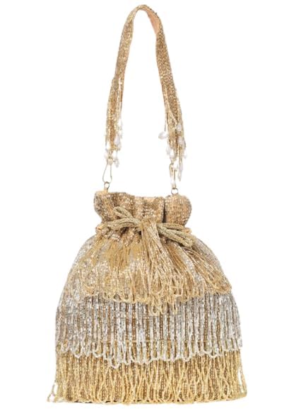 qaida fashion QAIDAFASHIONPotli bags hand crafted design for Women to suit weeding,party,gift-picture-20