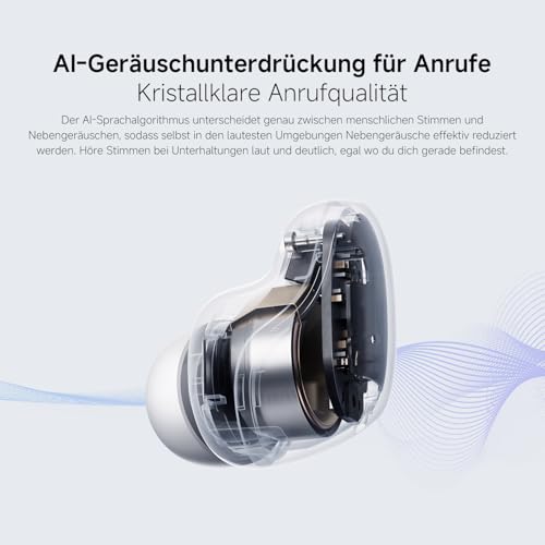 Redmi Buds 6 Play - In-Ear Kopfhörer, 36h Akkulaufzeit, 10mm Dynamik-Treiber mit 4 EQ-Einstellungen, AI-Geräuschunterdrückung für Anrufe… – Ansicht 5