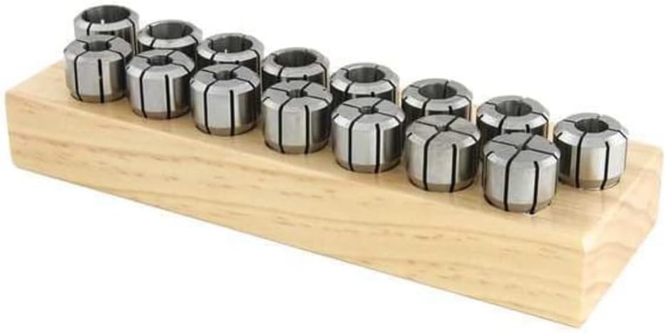 Techniks DA300 Precision Collet Set 14 Piece - 01630-14S (3/64" - 1/4" by 64ths) 1/64" Collapse Range, CNC Tooling SYIC