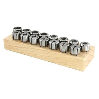 Techniks DA300 Precision Collet Set 14 Piece - 01630-14S 3/64" - 1/4" by 64ths 1/64" Collapse Range, CNC Tooling SYIC