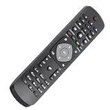 Ouitble Pilot zastępczy do telewizora Philips LCD LED, uniwersalny pilot zdalnego sterowania z 6 przyciskami szybkiego dostępu