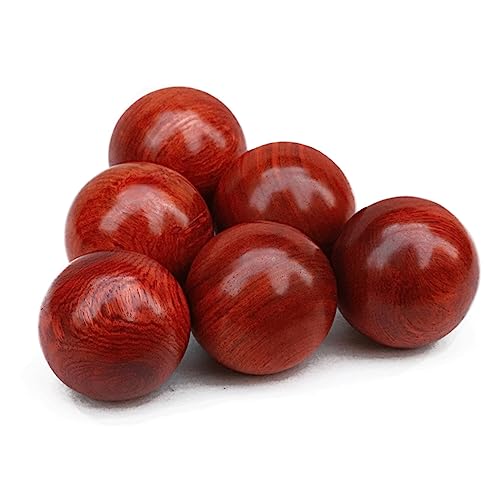 BCOATH 2pcs Rosewood Hand Massage Balls Rose Massage Balls for Hands Message for Blood Circulation and Relaxation