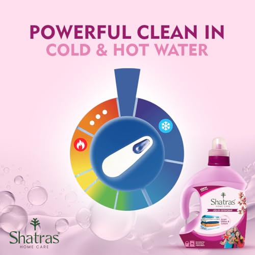 Image of Shatras Laundry Liquid Detergent 1 Liter, Laundry Liquid for Fabric Care, Suitable for Top-Load and Front Load Machine and Hand Wash, Concentrated Laundry Detergent