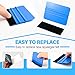 Gomake 20 Pack Vinyl Squeegee with 20PCS Felt Fabric for Tint Film Decal Squeegee Application Tool Vinyl Wrap Installation Wallpaper Smooth Tool (Black and Blue, 20)