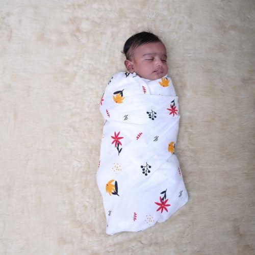 Image of New Born Baby Sleeping Bag with 2 Swaddles and Blanket | 0-6 Months | Pack of 4 | New Born Baby Essentials |