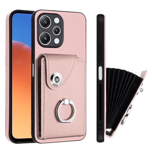 Protection Honor 400 Lite étui portefeuille cuir rose anti-choc YBK