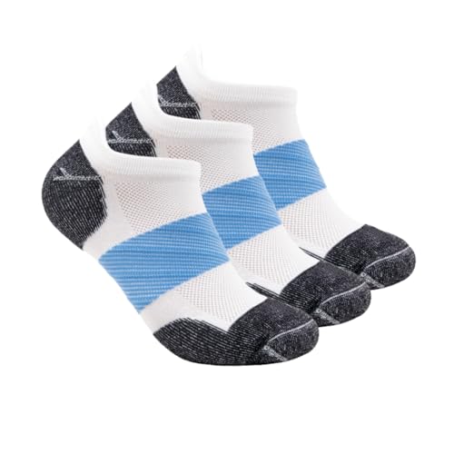 Tab Ankle Socks for Men & Women Cushioned Moisture Wicking Odor Control Athletic Sock 3 Pairs