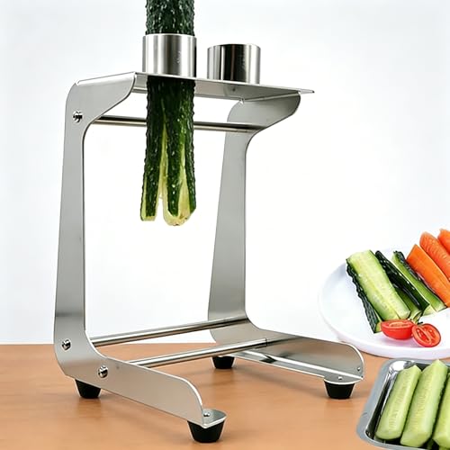 Cortador manual de verduras, cortador de acero inoxidable para zanahorias y pepinos, diámetro de corte de 45 mm, hoja de tira 8/10 para sushi, ensalada, preparación de comidas y cocina
