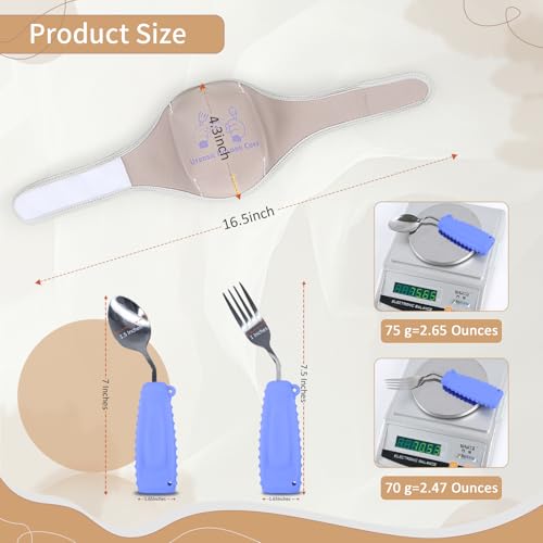 Tremblements limités à table : couverts lestés et fourchette incurvée ergonomique - 8