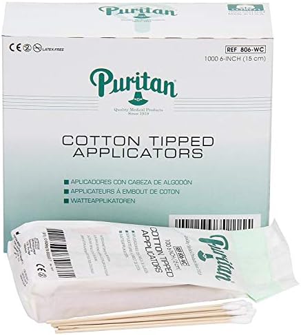 Puritan Medical 6" Tapered Mini Cotton Swab w/Wooden Handle - 826-WC - Case of 10000 image 3