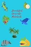 Beautiful Grenada Notebook: Caribbean theme colourful cute blank lines notebook - Catherine V Hall 