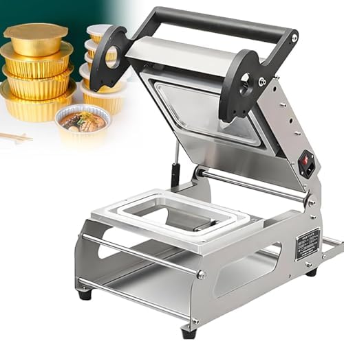 Commercial Food Tray Heat Sealing Machine - Professional Takeaway Box Sealer for Restaurants & Catering - Hand Pressure Food Packaging Equipment - Durable & Efficient