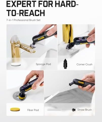 Fanttik Flip G10 Nano HomeCare Electric Spin Scrubber, Tile Grout Brush — view 5