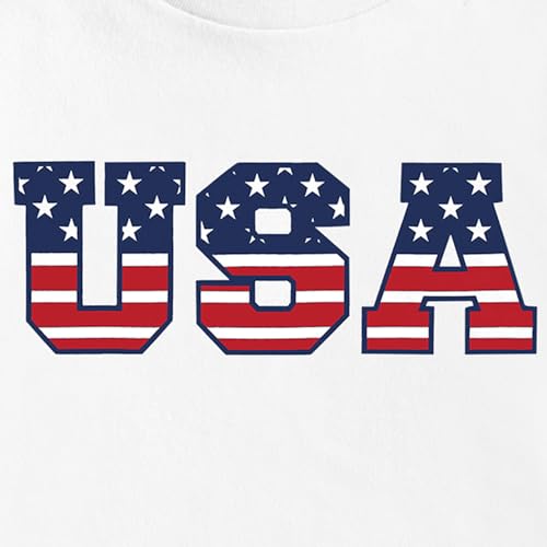 Image of 4th of July Shirts Toddler Boys Girls American Flag USA T-Shirt Kids Patriotic Tee Tops