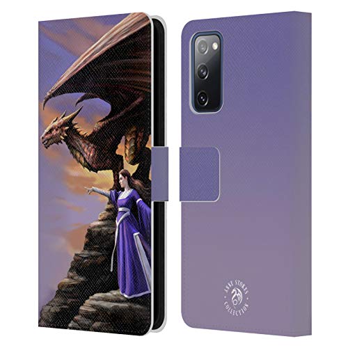 Carcasa de cuero Anne Stokes Centinela Dragones 2 para móvil Samsung Galaxy S20 FE 5G