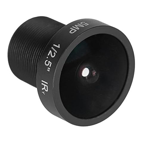 ASHATA 5.0MP HD IR CCTV Lens, 180° Wide Angle Cover