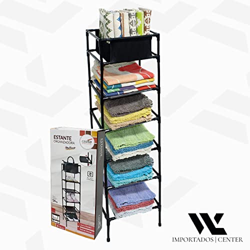 Suporte Prateleira Organizadora Estante Multiuso Banheiro Quarto Sala Lavanderia