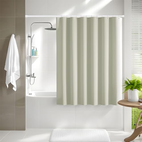 Image of Tension Curtain Rod 30-64 Inch Curtain Rods No Drilling White Tension Spring Rod Adjustable Curtain Rod Expandable Shower Pressure Tension for Windows Closet Doorway