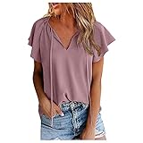 1.Material: damen sommer t-shirt oberteile ist aus hochwertigen materialien gefertigt, weich, elegant, hautfreundlich und langlebig genug für den alltag. stilvolles und modisches design machen Sie attraktiver und charmant. 