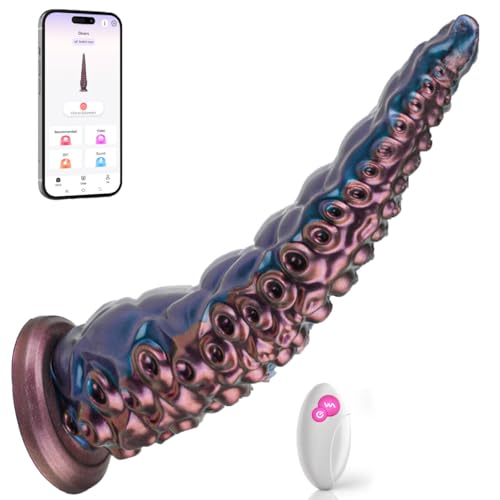 2025 New Edition Realistic Adult for Women Today Silent with Strong Suction Cup for Hands Free Play for Women Pleasure NIX60 Base A5820Z (Blue-Purple)