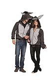 RG Costumes Men's 100 Acres Donkey Hoodie, Gray Large