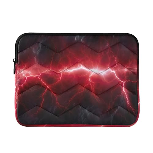Funda roja para laptop 13-14 pulg impermeable y resistente