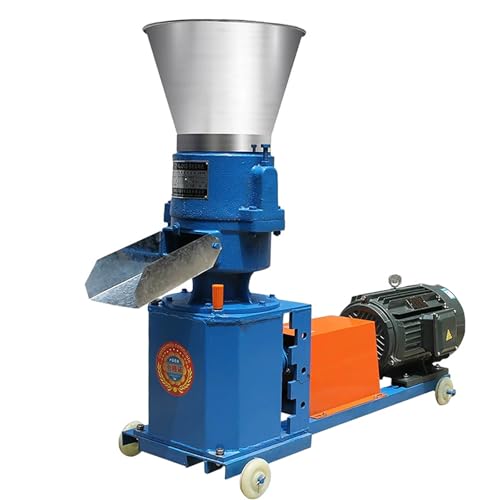 Máquina de pellets de alimentación animal para cría, alto rendimiento de 100-180 kg/h, reduce costos, adecuada para harina de soja, cereales, paja, maíz, salvado de trigo