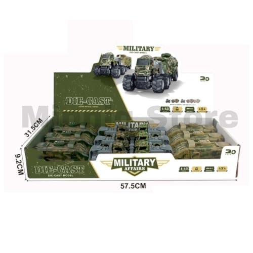 Image of Military Model Truck 1:43 Metal Toys Alloy Diecast Truck Set Toy, Diecast Miniature Car Model Best Birthday Gift for Kids[Multicolor = Sent Any 1 Truck]