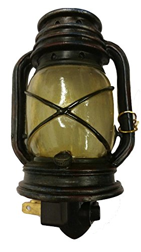 Electric Night Light, Oil Lantern Lamp, Outlet Plug In, 5-Inch #TOP1