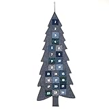 Para pequeños regalos. Pajoma 14774 árbol de Navidad Calendario de Adviento para Rellenar, Tela, Altura 133 cm