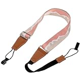 MAGICLULU Ukulele Strap Adjustable Beige Nylon Guitar Sling Performance Strap for Folk Instrument Accessories