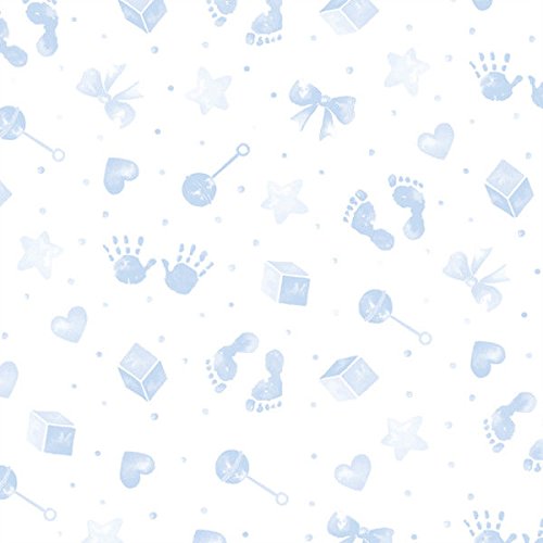 Baby Boy Cellophane Gift Wrap Hampers Florist Baby Shower + Free Pull Bow, Curling Ribbon & Card (3 Metre, Baby Blue Ribbon, Baby Blue Pull Bow) - Image 2