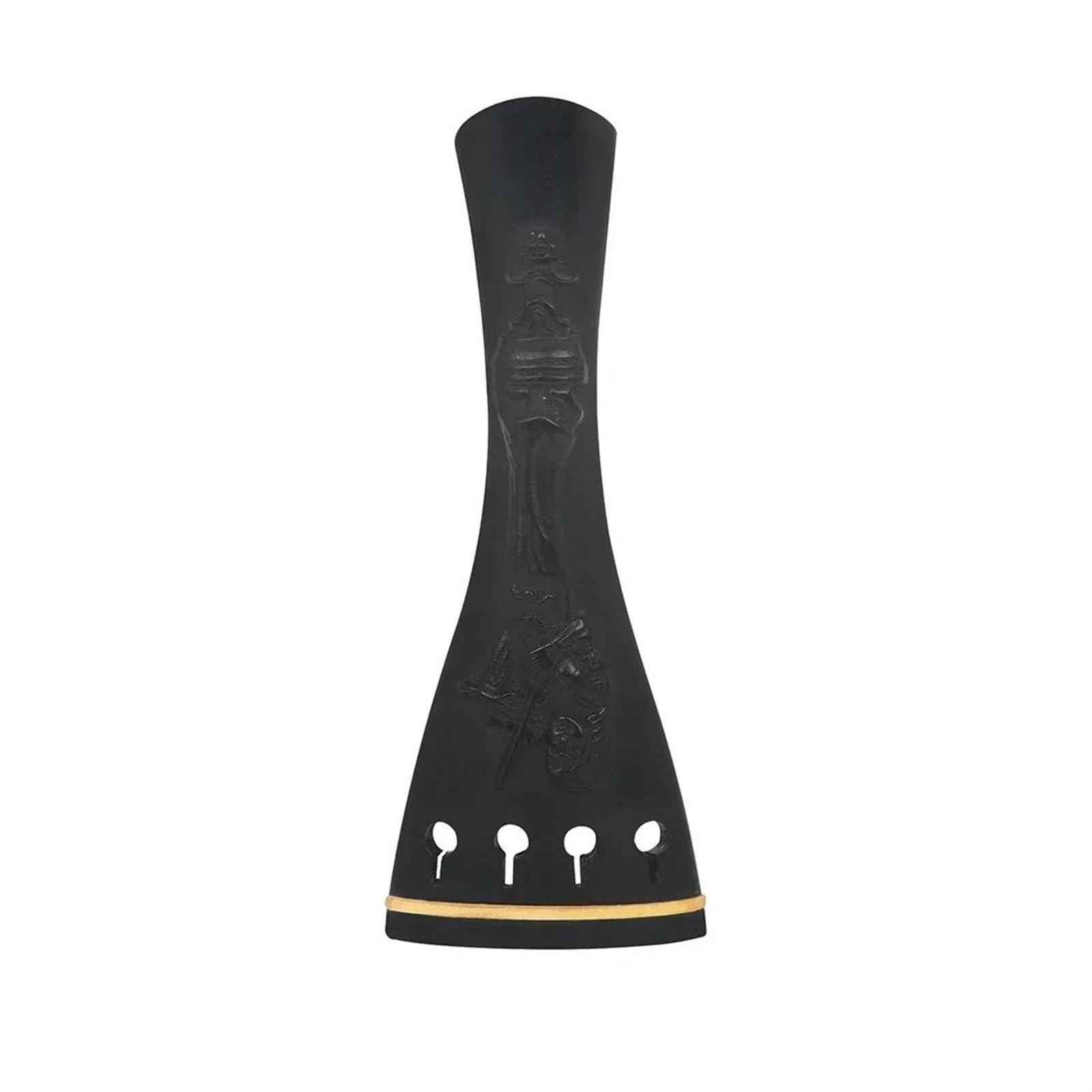 Accesorios para violín Kit De Pieza Trasera De Violín 4/4 3/4 Reposa Mejillas En Relieve De Ébano Tablero De Cuerda Para Tirar, Accesorios Para Uñas Traseras De Eje De Cuerda