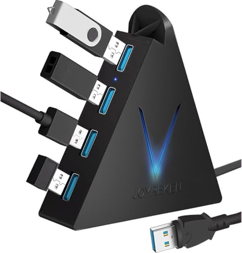 JoyReken 4-Port USB 3.0 Hub, FlyingVHUB USB Hub...